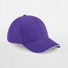 Cap - mod. B20:Purple, 100% cotton, White, One Size